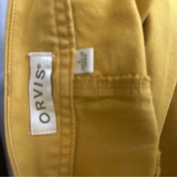 Orvis Size 6 Mustard Yellow Cotton w/Stretch Straight Skirt - Picture 9 of 9